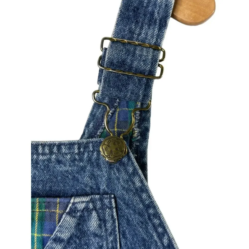 Vintage OshKosh B'Gosh Lined Denim Cuffed Overalls Size 3T 100% Cotton USA